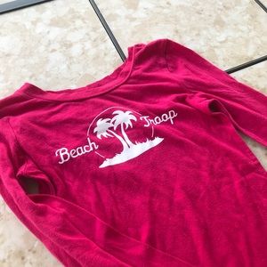 Red long sleeve shirt